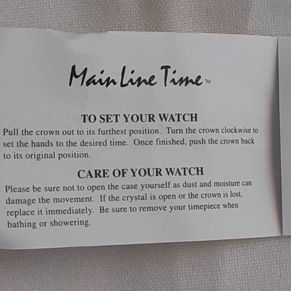 New - Main Line Time - Crystal Watch 4 Piece Set - Silver-Tone - Picture 10 of 12